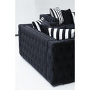 Nova Wholesale Furniture Mosby Stationary Fabric Sofa Mosby Sofa - Black IMAGE 5