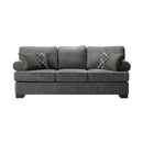 Nova Wholesale Furniture Melstone Stationary Fabric Sofa Melstone Sofa - Charcoal IMAGE 1