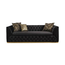 Nova Wholesale Furniture Vita Stationary Fabric Sofa Vita Sofa - Black IMAGE 1