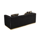 Nova Wholesale Furniture Vita Stationary Fabric Sofa Vita Sofa - Black IMAGE 2