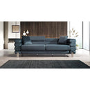 Nova Wholesale Furniture Wilton Stationary Fabric Sofa Wilton Sofa - Cadet Gray IMAGE 1