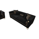 Nova Wholesale Furniture Diamond Stationary Fabric Sofa Diamond Sofa - Black IMAGE 3
