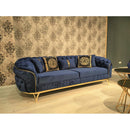 Happy Homes Allita Stationary Sofa Allita Sofa - Bleu IMAGE 1