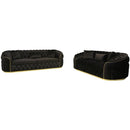 Happy Homes Allita Stationary Fabric Sofa Allita Oversized Sofa - Black IMAGE 3