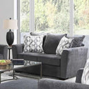 Happy Homes Stationary Loveseat 2099 Loveseat - Grey IMAGE 1