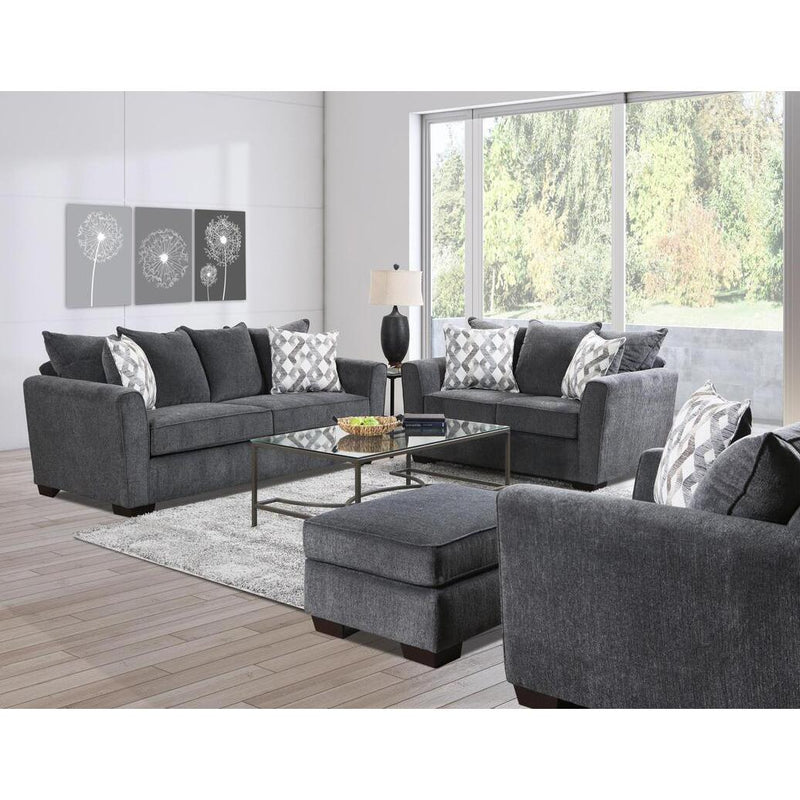 Happy Homes Stationary Loveseat 2099 Loveseat - Grey IMAGE 2