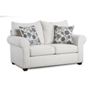Happy Homes Stationary Loveseat 4000 Loveseat - Cream IMAGE 1