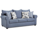 Happy Homes Stationary Sofa 4000 Sofa - Indigo IMAGE 1