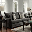 Happy Homes Stationary Sofa 1680 Sofa - Chevy Charcoal IMAGE 1