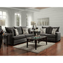 Happy Homes Stationary Loveseat 1680 Loveseat - Chevy Charcoal IMAGE 2