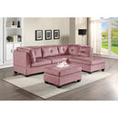 Happy Homes Sienna Fabric Sectional Sienna - Pink IMAGE 1