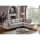 Happy Homes Vogue Fabric 2 pc Sectional Vogue-Silver IMAGE 1