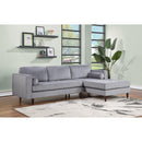 Happy Homes Roxy Fabric 2 pc Sectional Roxy - Grey IMAGE 1
