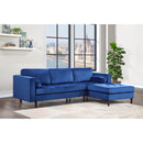 Happy Homes Roxy Fabric 2 pc Sectional Roxy - Blue IMAGE 1