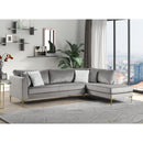 Happy Homes Catalina Fabric 2 pc Sectional Catalina Silver IMAGE 1
