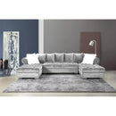Happy Homes Kim Fabric 3 pc Sectional Kim - Gray IMAGE 1