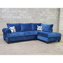 Happy Homes Fabric 2 pc Sectional 900-Blue IMAGE 1