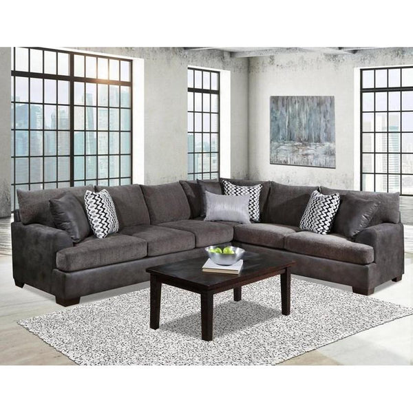 Happy Homes Behold 2 pc Sectional 205 - Gunmetal Sectional IMAGE 1