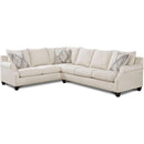 Happy Homes 2 pc Sectional 1190 Cream Sectional IMAGE 1