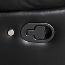 New Era Innovations Lucky Charm Reclining Leather Air 3 pc Sectional Lucky Charm S2021 Reclining Sectional - Black IMAGE 3