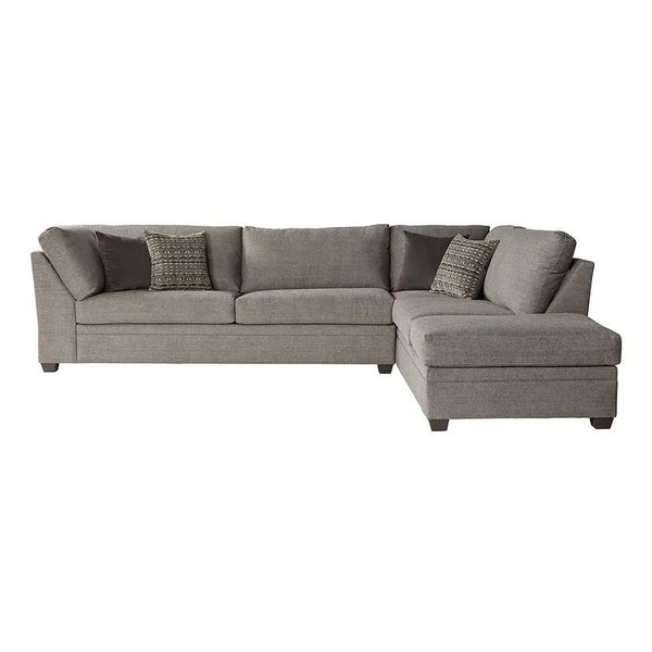 New Era Innovations Indy Fabric 2 pc Sectional Indy S14500 Sectional - Cement IMAGE 1