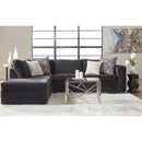 New Era Innovations Ultimate Fabric 2 pc Sectional Ultimate S1100 Sectional - Ebony IMAGE 1