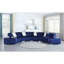 New Era Innovations Dolce Fabric 6 pc Sectional Dolce S5000 Sectional - Blue IMAGE 2