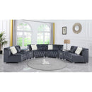 New Era Innovations Dolce Fabric 6 pc Sectional Dolce S5000 Sectional - Grey IMAGE 3