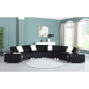 New Era Innovations Dolce Fabric 6 pc Sectional Dolce S5000 Sectional - Black IMAGE 2