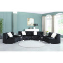 New Era Innovations Dolce Fabric 6 pc Sectional Dolce S5000 Sectional - Black IMAGE 3
