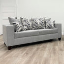 Happy Homes Stationary Fabric Sofa 110-Gray Sofa IMAGE 1