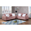 Happy Homes Cinderella Stationary Fabric Sofa Cinderella Sofa - Pink IMAGE 2