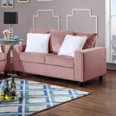 Happy Homes Cinderella Stationary Fabric Loveseat Cinderella Loveseat - Pink IMAGE 1