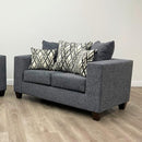 Happy Homes Stationary Fabric Loveseat 110-Steel Loveseat IMAGE 1