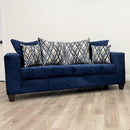 Happy Homes Stationary Fabric Sofa 110 BLUE Sofa IMAGE 1