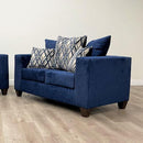 Happy Homes Stationary Fabric Loveseat 110 BLUE Loveseat IMAGE 1