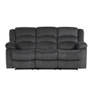 Happy Homes Dynamo Reclining Fabric Sofa Dynamo Sofa - Grey IMAGE 1