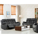 Happy Homes Reclining Fabric Sofa 9760 Reclining Sofa - Grey IMAGE 2
