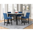 Happy Homes Dior 5 pc Counter Height Dinette Dior - Blue IMAGE 1