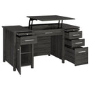 Coaster Furniture Dylan 801576 Lift Top Office Desk - Weathered Grey IMAGE 2