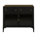 Coaster Furniture 951761 2-drawer Accent Cabinet with Glass Doors - Black IMAGE 3