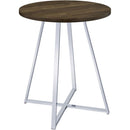 Coaster Furniture Round Pub Height Dining Table with Pedestal Base 183516 IMAGE 1