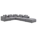Coaster Furniture Jennifer Fabric 6 pc Sectional 551594-SET IMAGE 2