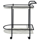 Coaster Furniture Desiree 181376 Rack Bar Cart with Casters - Black IMAGE 4