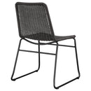 Coaster Furniture Dacy 192032 Faux Rattan Metal Dining Side Chair - Brown (Set of 2) IMAGE 6