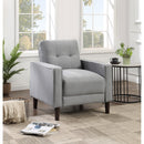 Coaster Furniture Bowen 506783 Upholstered Track Arm Tufted Accent Chair - Grey IMAGE 8