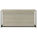 Coaster Furniture Loomis 805881 4-drawer Rectangular Office Desk Whitewashed - Grey/Gunmetal IMAGE 7