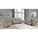 Coaster Furniture Greer Reclining Leatherette Loveseat with Console 651352 IMAGE 3