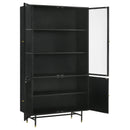 Coaster Furniture Santiago 951134 Rectangular 4-Door Cabinet - Matte Black IMAGE 2
