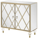 Coaster Furniture Astilbe 951851 2-Door Accent Cabinet - Mirror/Champagne IMAGE 4